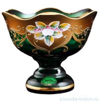 Конфетница 13 см н/н &quot;Лепка зеленая /волна&quot; / 097002