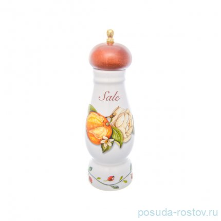 Прибор для специй Солонка 21 см &quot;Artigianato ceramico /Апельсин и роза&quot; / 228265