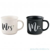 Набор кружек 400 мл 2 шт &quot;Mrs аnd Mr&quot; / 354986
