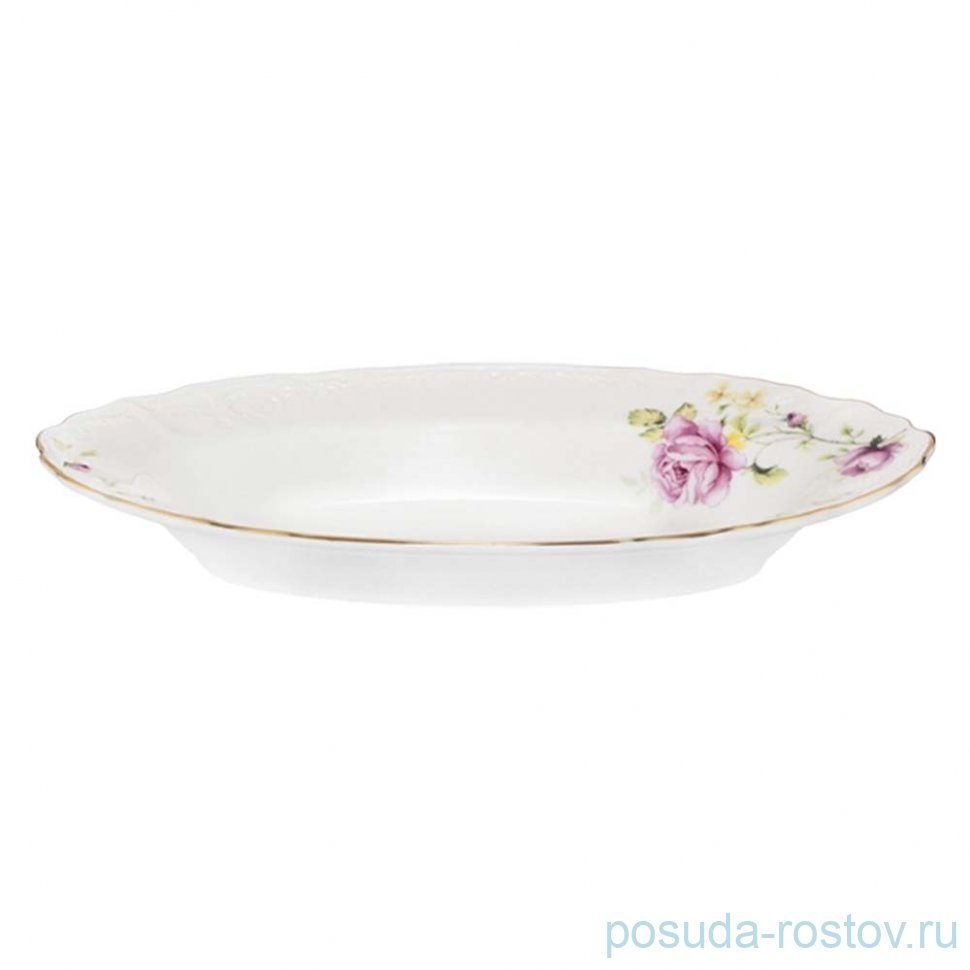 Блюдо 25 см овальное гглубокое "maria rose" (подарочная упаковка) / 356820