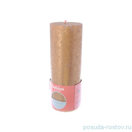 Свеча Рустик 19 х 6,8 см &quot;Christmas world /Золотая /Bolsius&quot; / 262580