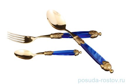 Столовые приборы 36 предметов &quot;Siena Antique Gold /Blue Gold&quot; / 114552
