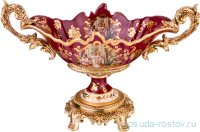 Фруктовница 42 х 19 х 29 см с ручками н/н бордовая / 252097