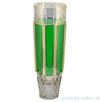Ваза для цветов 25 см &quot;Эгерманн /Зелёная в золотой оправе&quot; / 280387
