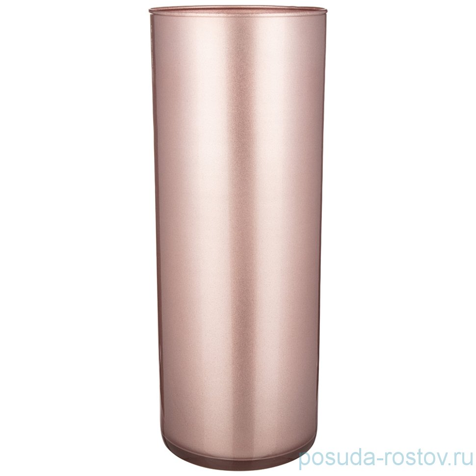 Ваза для цветов 40 см цилиндр "Sparkle /Rosa" / 245030