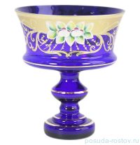 Ваза для конфет 17 см н/н &quot;Лепка синяя&quot; / 069774