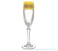 Бокалы для шампанского 160 мл 6 шт &quot;Люция /Золотая коллекция, широкое золото&quot; / 018207