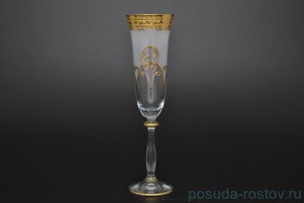 Бокалы для шампанского 190 мл 6 шт &quot;Анжела /Антик золото&quot; R-G / 012644