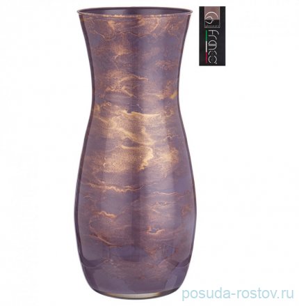 Ваза для цветов 37 см &quot;Claudia golden marble lavender&quot; / 288711