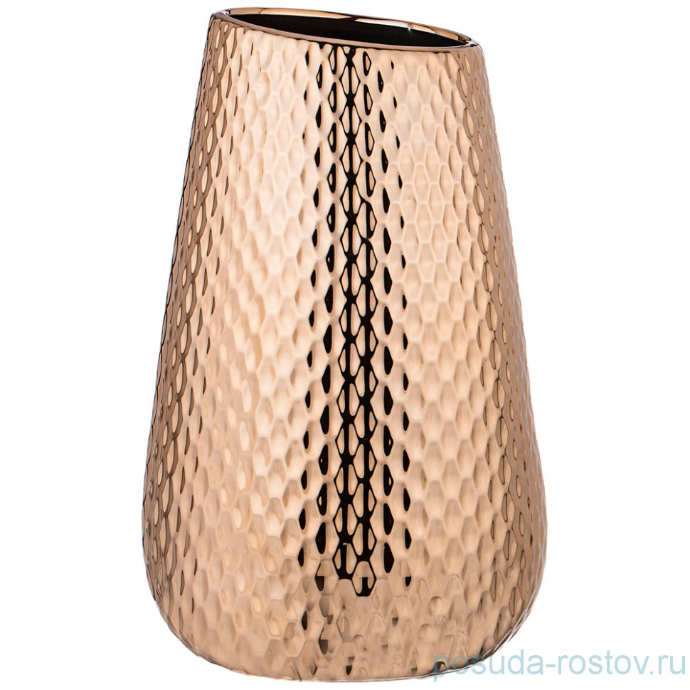 Ваза декоративая 19 х 19 х 30,5 см "Black and Gold" / 215416