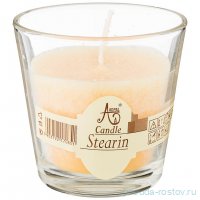 Свеча ароматическая стеариновая в стакане vanilla диаметр 7,5 см высота 7,5 / 211049