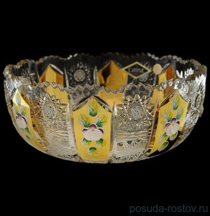 Ваза для конфет 18 см &quot;Хрусталь с золотом&quot; / 034972