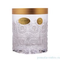 Стаканы для виски 330 мл 6 шт &quot;Хрусталь резной с золотом&quot; / 165274