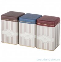 Набор банок для сыпучих продуктов 10,5 х 10,5 х 16 см 3 шт 1,7 л &quot;elegance&quot; / 329592
