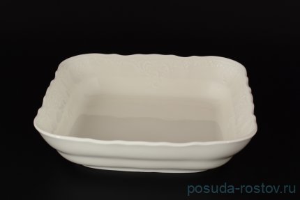 Салатник 25 см квадратный &quot;Бернадотт /Без декора /СК&quot; / 097801