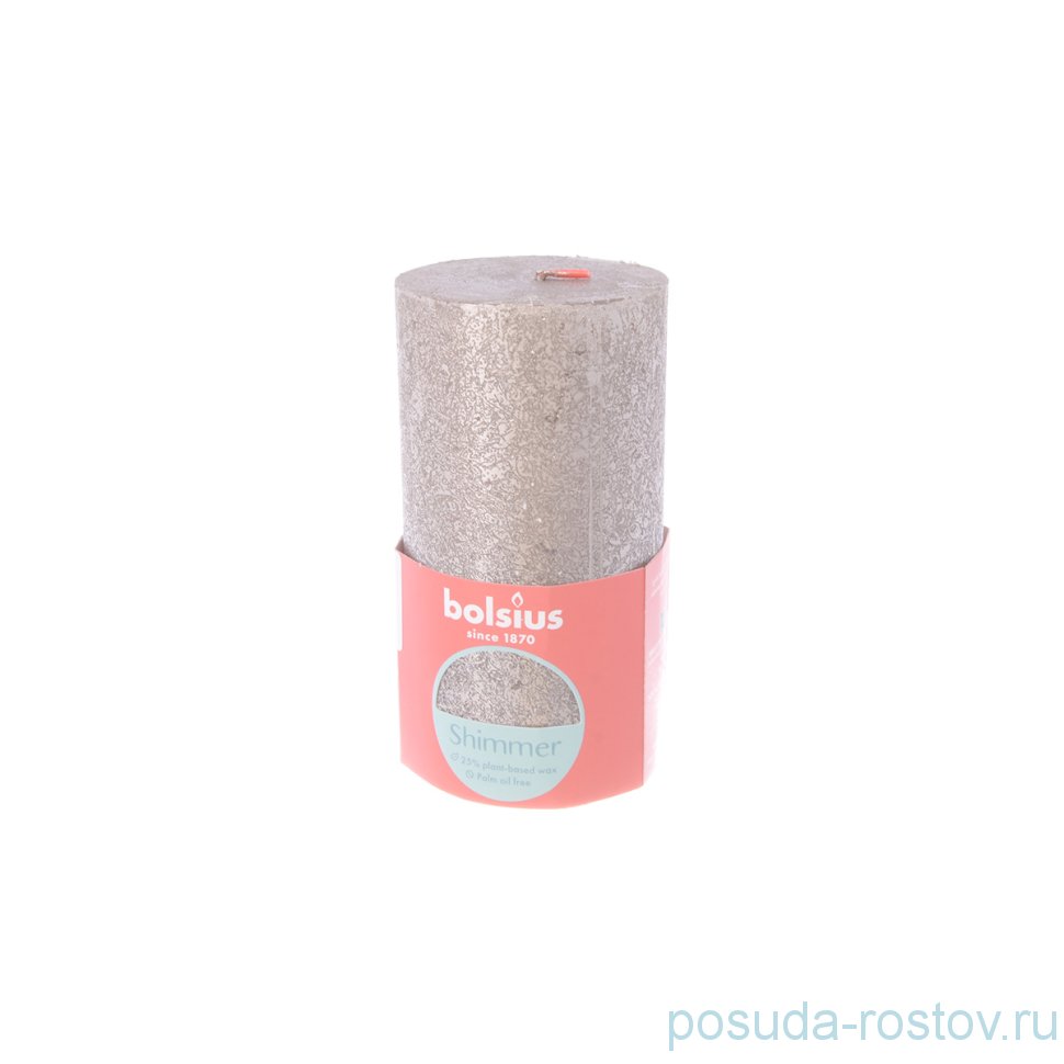 Свеча Рустик 13 х 6,8 см "Christmas world /Шампань /Bolsius" / 262578