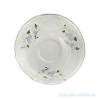 Блюдце 12,5 см &quot;Рококо /Голубой цветок&quot; / 312930