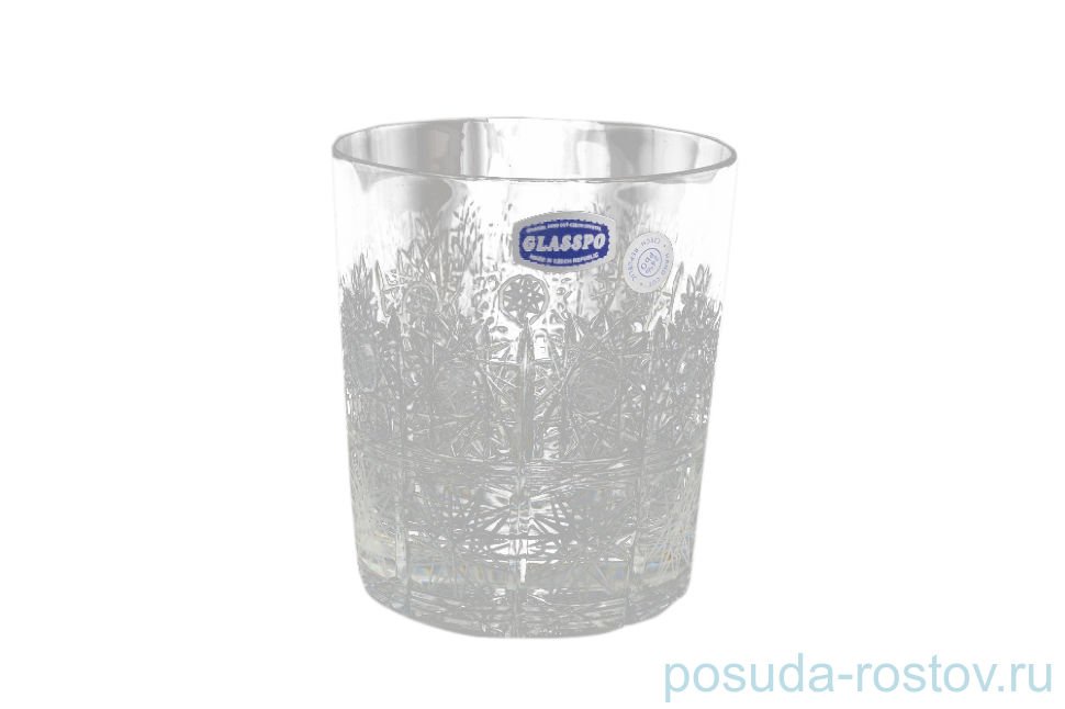 Стаканы для виски 320 мл 6 шт "Glasspo /Хрусталь резной" / 095999