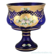 Конфетница 16 см н/н синяя &quot;Лепка /сеточка И-В&quot; / 096701