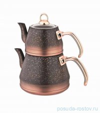 Набор чайников 2 предмета (заварочный 1,8 л, чайник 3,75 л) &quot;Tea Pot Sets /Gold&quot; медный / 295837