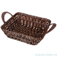 Корзинка 23 х 23 х 6 /9 см с ручками &quot;Натурель&quot; / 210834