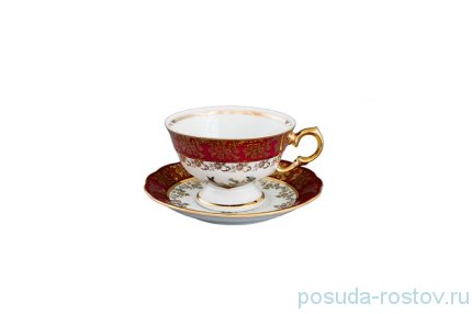 Чашка кофейная 1 шт &quot;Мария-Тереза /Охота красная&quot; / 204884