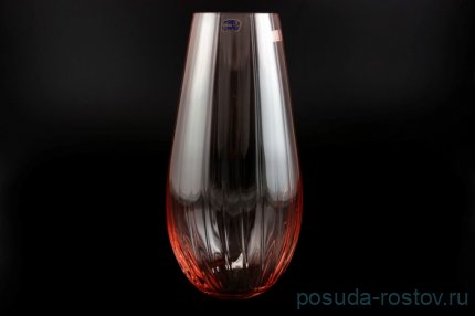 Ваза для цветов 30 см красная &quot;Оптика&quot; / 088736