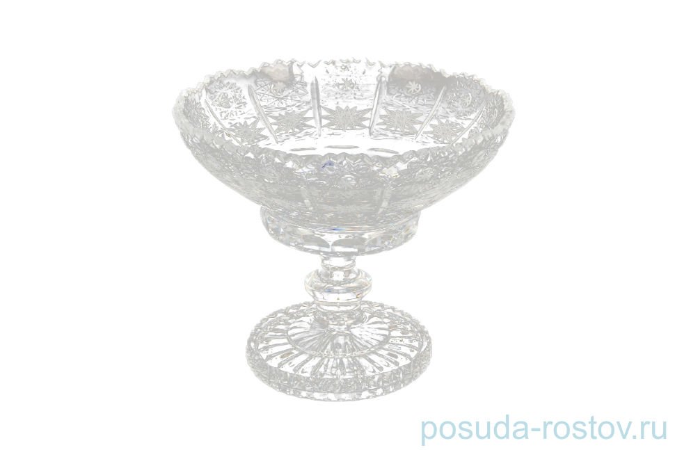 Конфетница 15 см н/н "Хрусталь резной" R-G / 100752