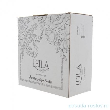 Шкатулка 24 х 7 см шестигранная &quot;Leyla /Белая&quot; / 289450