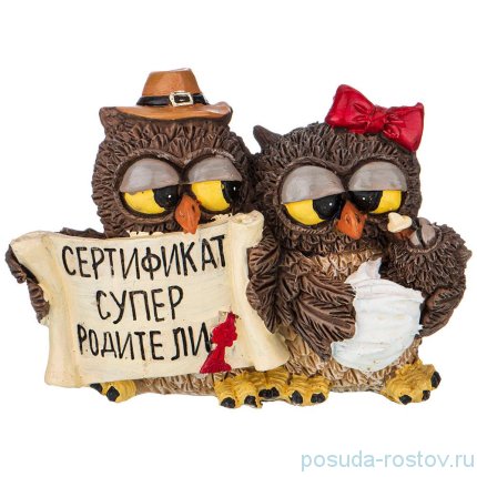 Фигурка совята итри 10*5,5 см. высота=7 см. (кор=48шт.) / 212402
