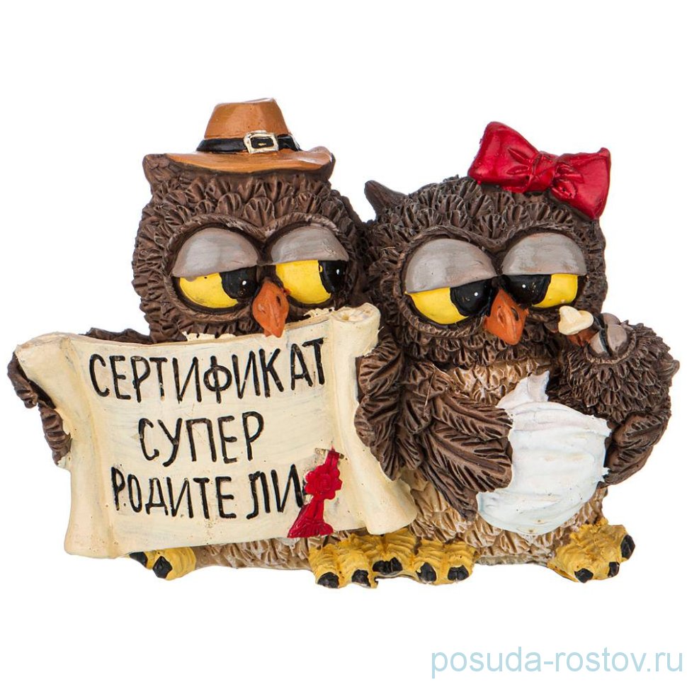 Фигурка совята итри 10*5,5 см. высота=7 см. (кор=48шт.) / 212402