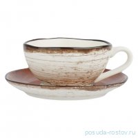 Пара кофейная 100  мл, фарфор P.L. cерия  WOOD-FUSION / 365892