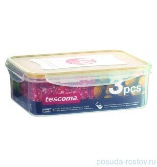 Набор контейнеров 3 шт (200 мл, 500 мл, 1 л) прямоугольные "FRESHBOX"  / 141631