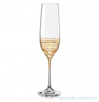 Бокалы для шампанского 190 мл 2 шт &quot;Виола /Золотая спираль /8441&quot; / 111286