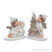 Набор статуэток 14 х 8 х 12 см 2 шт с led-подсветкой &quot;Funny kids /Repast&quot; / 276840