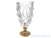 Ваза для цветов 38 см н/н &quot;Surf /Без декора&quot; бронзовая ножка / 072258