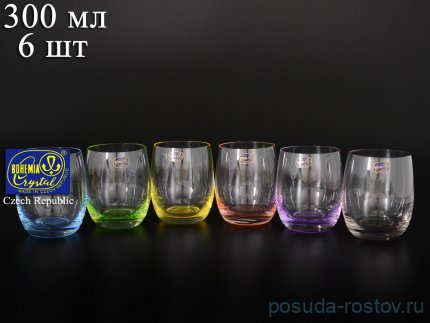Стаканы для виски 300 мл 6 шт &quot;Клаб /Ассорти&quot; / 083834