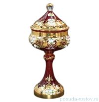 Ваза 40 см с крышкой н/н &quot;Лепка красная /6510&quot; / 038808