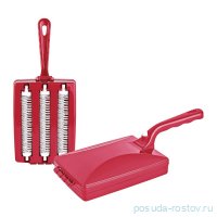 Механическая щётка для чистки ковров, 3 ролика, с рукояткой / ассорти / 293971