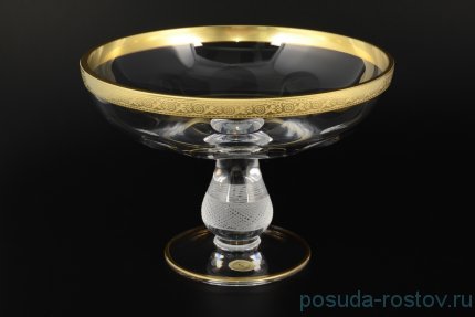 Ваза для конфет/фруктов 25 см н/н &quot;Джесси /Золото&quot; / 038255