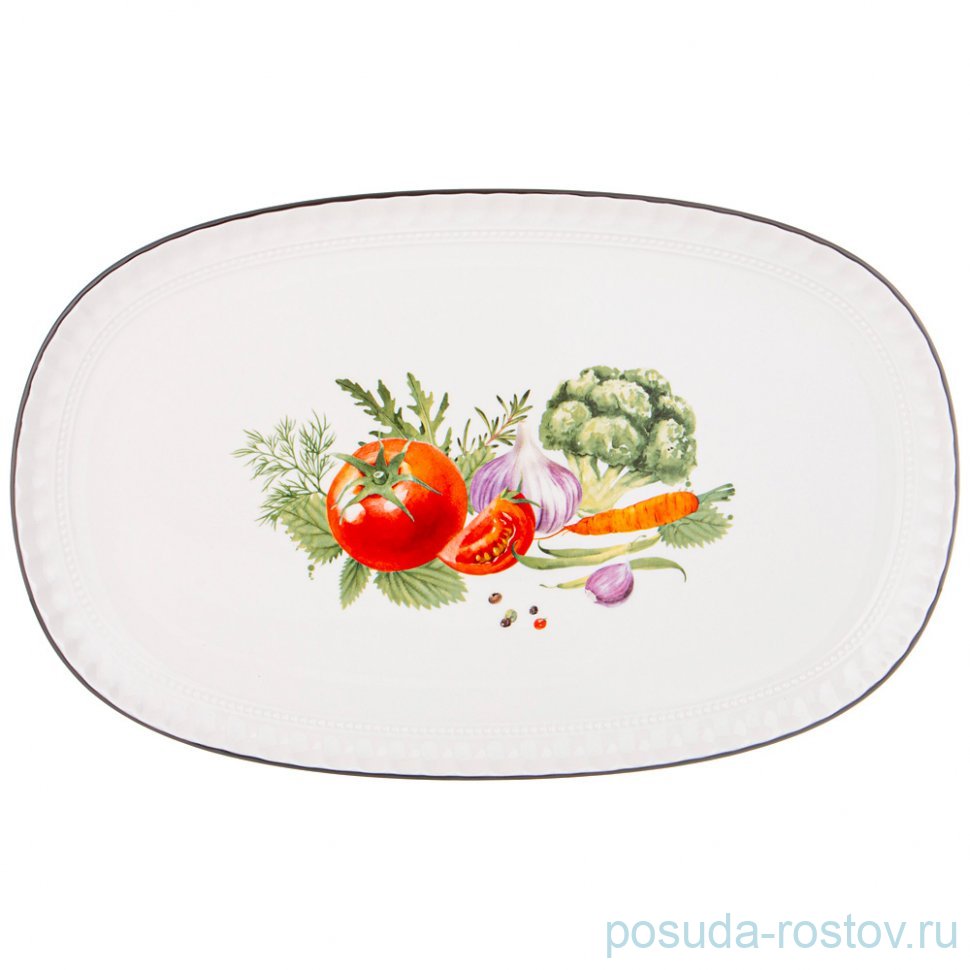 Блюдо 36,5 х 23,1 х 2,3 см овальное "Kitchen passions"  / 332283