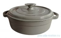 Сотейник 28 см чугунный с эмалевым покрытием серый 4 л &quot;ENAMEL IRON CASTING SETS&quot; / 296895