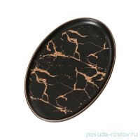 Тарелка 29 х 19 х 2,5 см овальная &quot;Black Gold&quot; / 236045