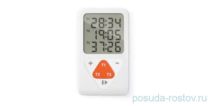 Цифровой мультитаймер на 3 таймера 10,5 х 6 х 1 см "ACCURA" / 226433