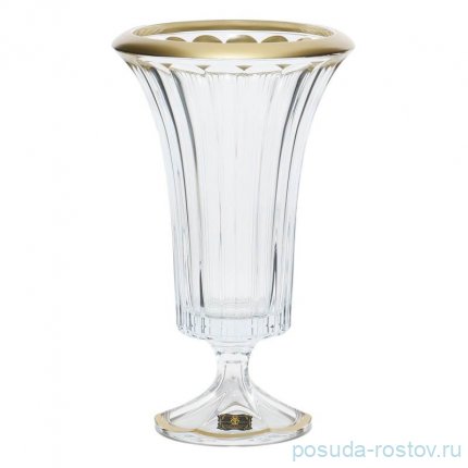 Ваза для цветов 40 см н/н &quot;Дожа /Матовое золото&quot; AS Crystal  / 328734