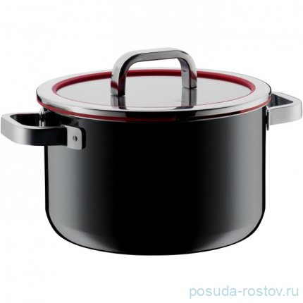 Кастрюля 24 см с крышкой &quot;Functional Black&quot; / 333419