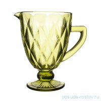 Кувшин для воды 15 х 20 см н/н &quot;Крупный ромб /Зелёный&quot; / 285961