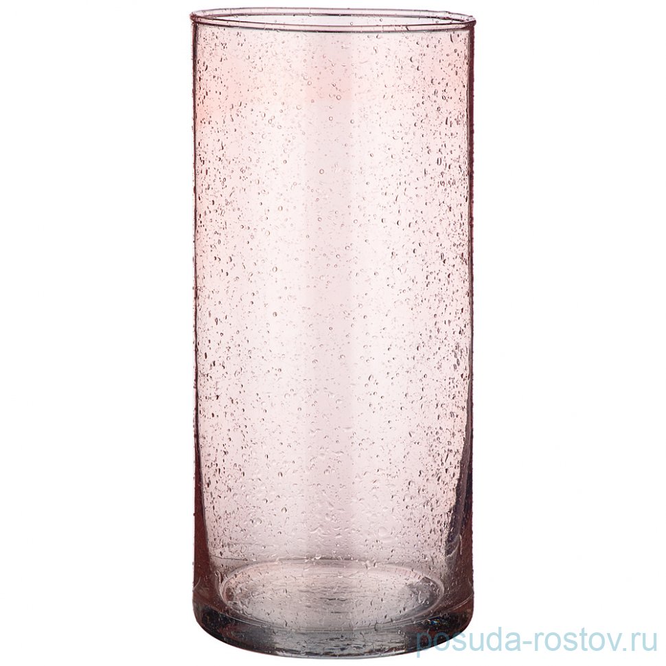 Ваза для цветов 26 см "Cilindro rose drops" / 269735