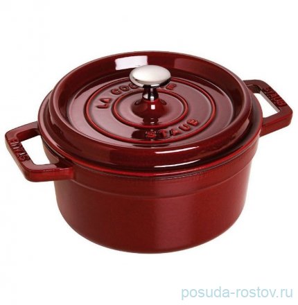 Кокот 20 см с крышкой гранатовый 2,2 л &quot;STAUB&quot; / 258015