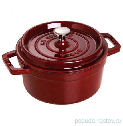 Кокот 20 см с крышкой гранатовый 2,2 л &quot;STAUB&quot; / 258015